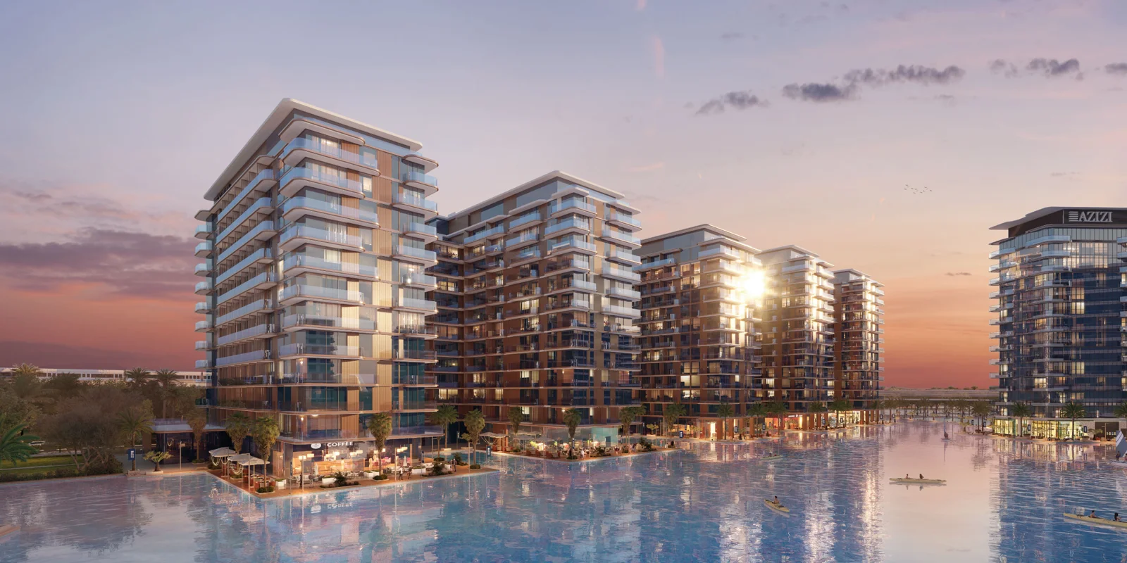 Azizi Venice by Azizi Developments in Dubai South — developer photograph or architectural render (4)