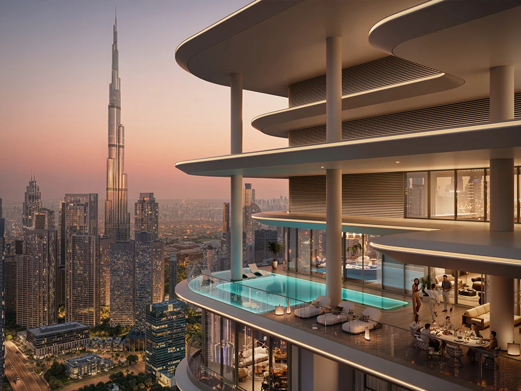 Avarra Residences by Palace Group in Business Bay — developer photograph or architectural render
