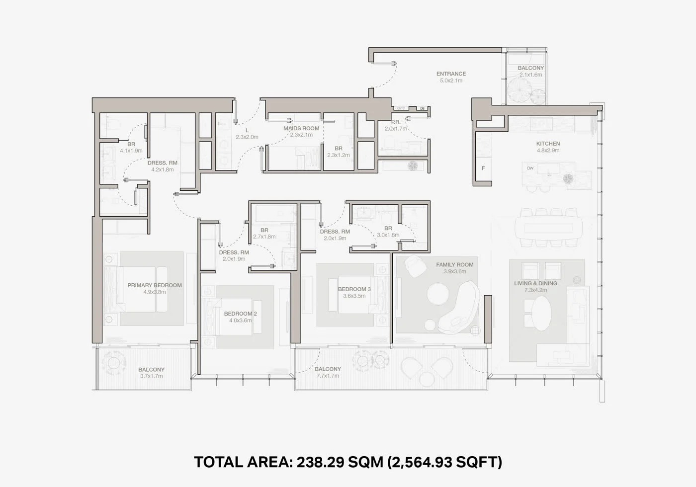 Jumeirah Residences Emirates Towers by Meraas in Trade Centre — developer photograph or architectural render (7)