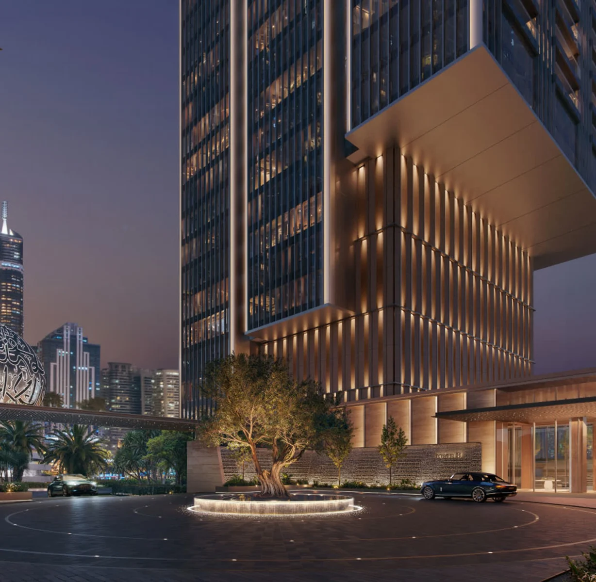 Jumeirah Residences Emirates Towers by Meraas in Trade Centre — developer photograph or architectural render