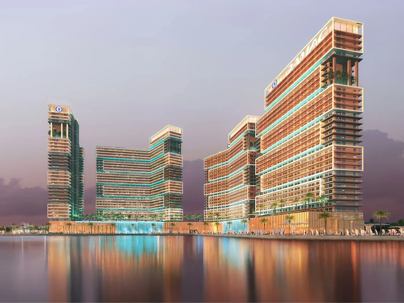 Chelsea Residences by DAMAC Properties in Dubai Maritime City — developer photograph or architectural render (2)