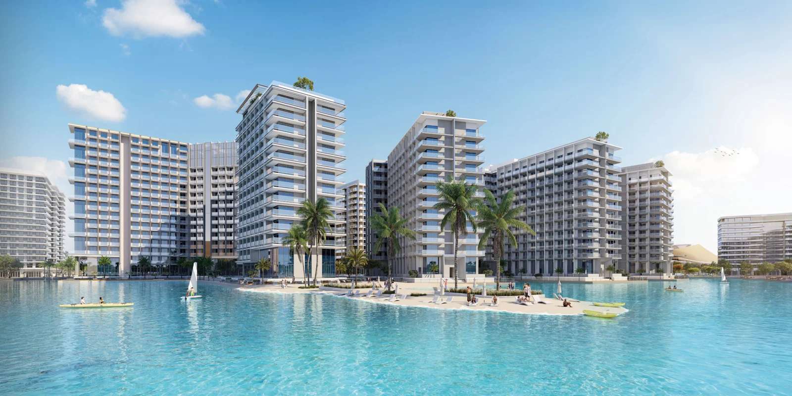 Azizi Venice by Azizi Developments in Dubai South — developer photograph or architectural render